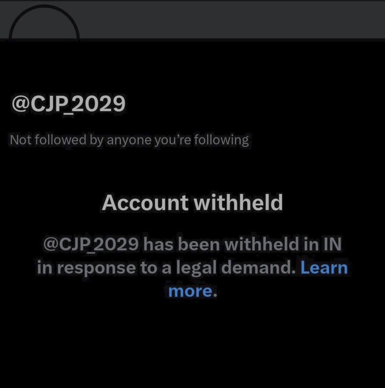 Cockroach Janata Party X account withheld in India